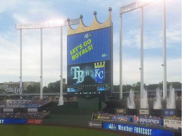 A beautiful night for a Kansas City Royals game