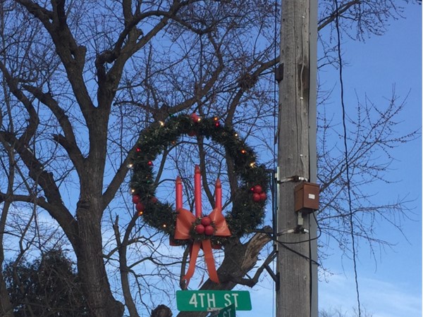 Janesville Main Street is decorated for the Holidays 