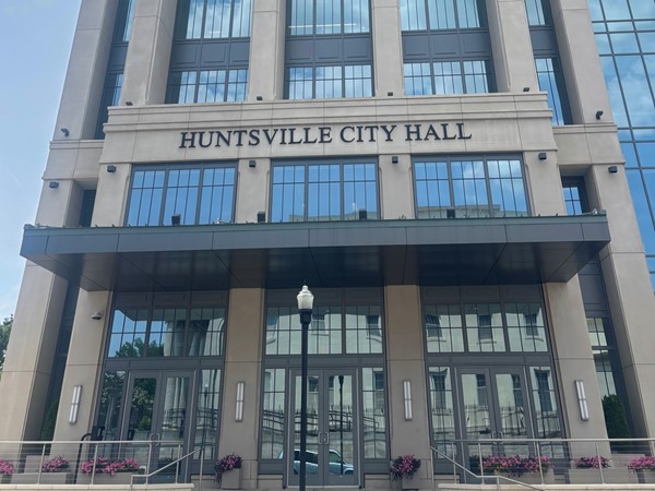 Huntsville City Hall is a beautiful architectural building 