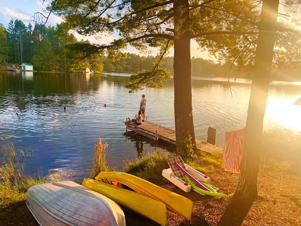 Fun with family and friends on Perch Lake