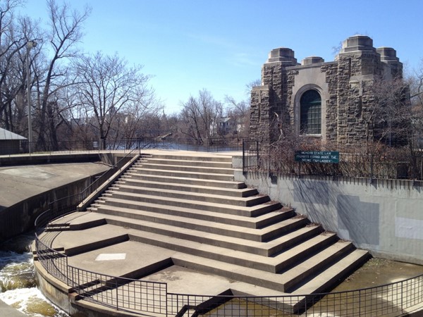 Brenke Fish Ladder is the heart of Old Town Lansing. One of many attractions of the River Trail