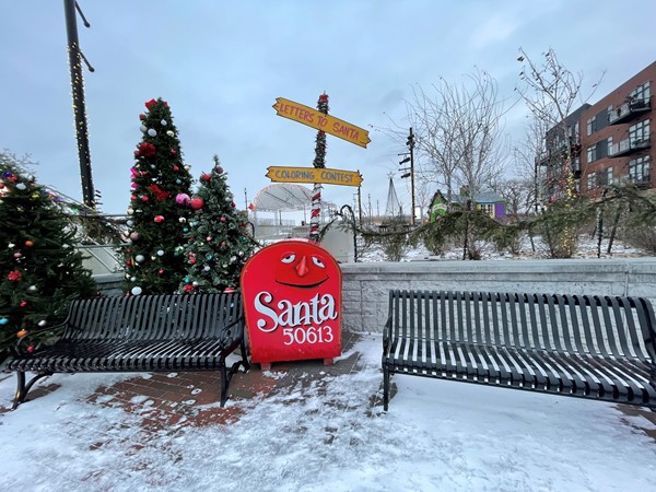Letters to Santa can be dropped off in downtown Cedar Falls every holiday season