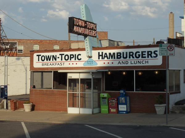 Town Topic Hamburgers in an iconic piece of KC history - serving burgers since 1937!