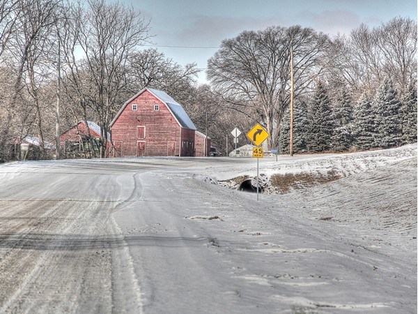 Winter roads of Washington County