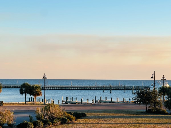 The harbor just before sunset