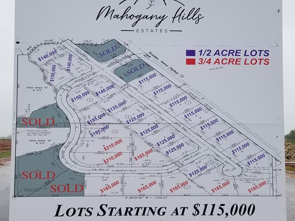 Looking to build and want a big lot? Come pick your perfect lot & build your dream home in Moore
