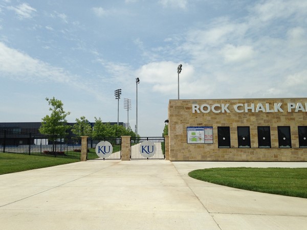 Entrance to Rock Chalk Park in West Lawrence