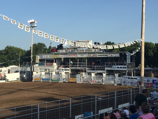 Annual Wild Bill Hickok Rodeo is at the beginning of August every year