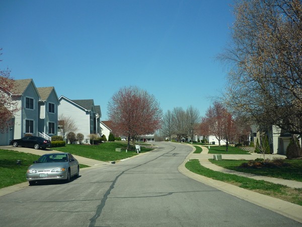 Northwest Westbrooke Drive on a bright spring day