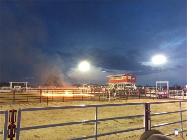First Annual Lane Frost Memorial Bull Riding at Atoka Trail Riders' new arena
