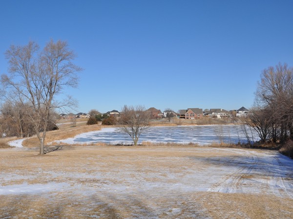 This pond in Country Acres backs to the Yankee Hill Golf Course - Lincoln, NE