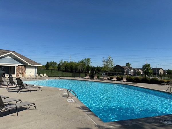 It is so exciting to see the pool already opened up and getting ready for the summer!