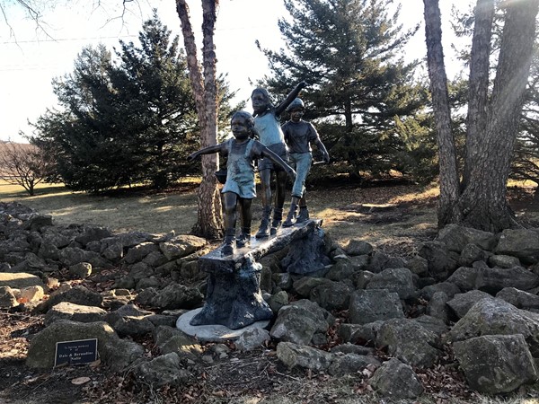 One of the cool pieces of art on the trail at Newton’s Arboretum & Botanical Gardens