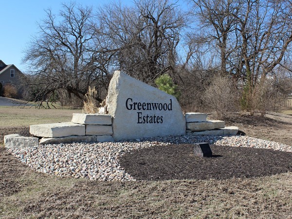 Entrance to Greenwood Estates