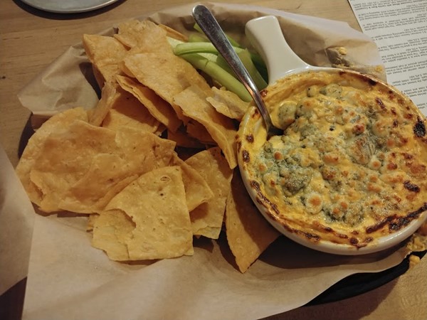 Check out delicious appetizers at Shorts Brewery like Set It on Fire buffalo chicken dip