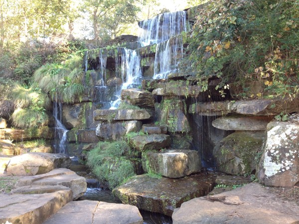 Waterfall at Spring Park in downtown Tuscumbia, Al