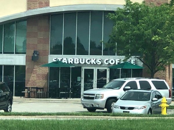 Starbucks is nearby