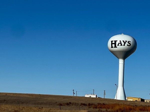 Hays, KS water tower. 