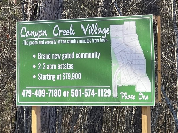 Canyon Creek Village is a brand new gated community, currently working on phase one