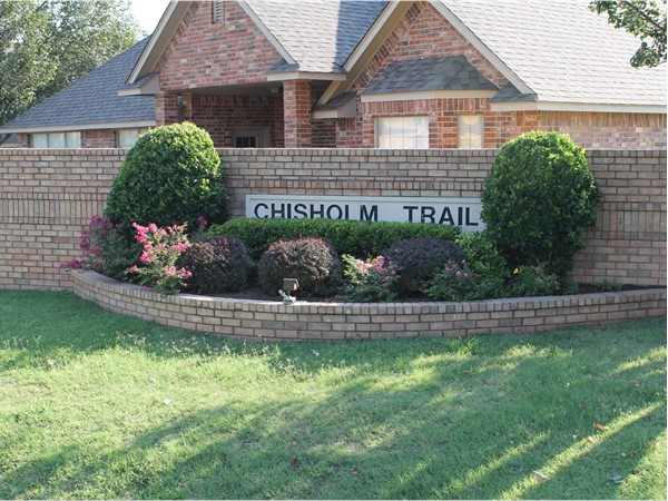 Beautiful entry into Chisholm Trail