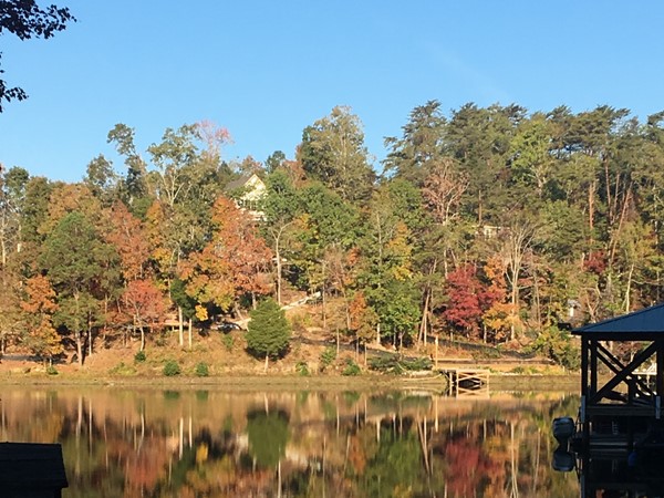 Lake Tuscaloosa on a beautiful fall morning