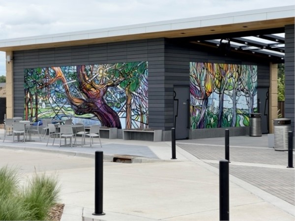 Mural by artist Jimmy Navarro, can be viewed at Johnston Town Center Concession stand