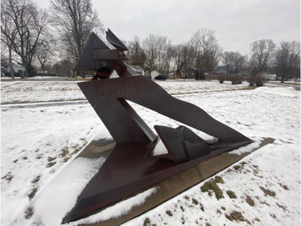 Art sculpture in Phelps Grove Park