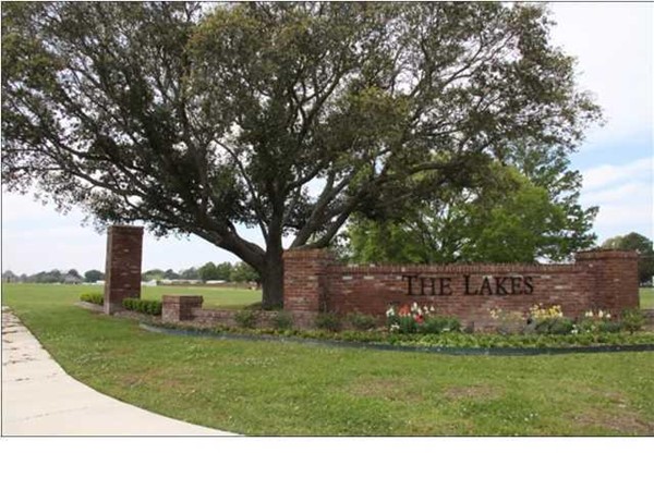 Entrance Sign to The Lakes on the Teche
