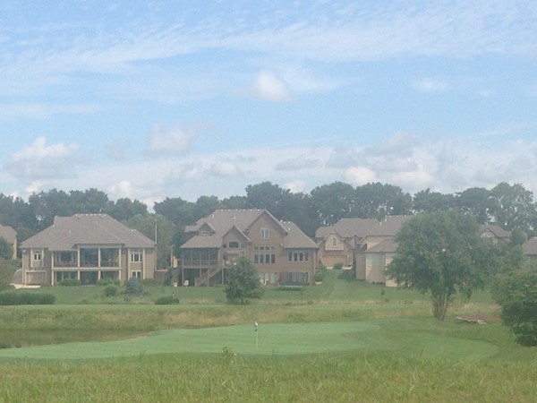 Overlooking the golf course in Woodneath Farms