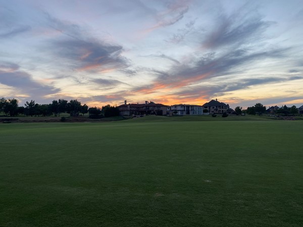 Sunset on the Gaillardia Golf Course