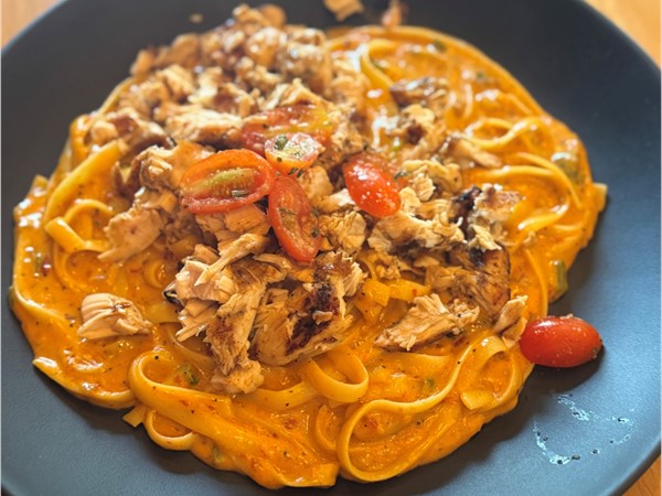 Cajun Blackened Chicken Fettucine at Cajun Corner Southside