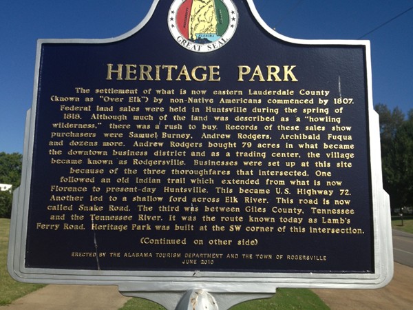 Heritage Park - history in Rogersville