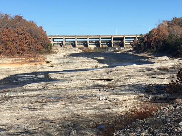 The Spillways from the two small dams join a stream for the adventurous lake enthusiast 