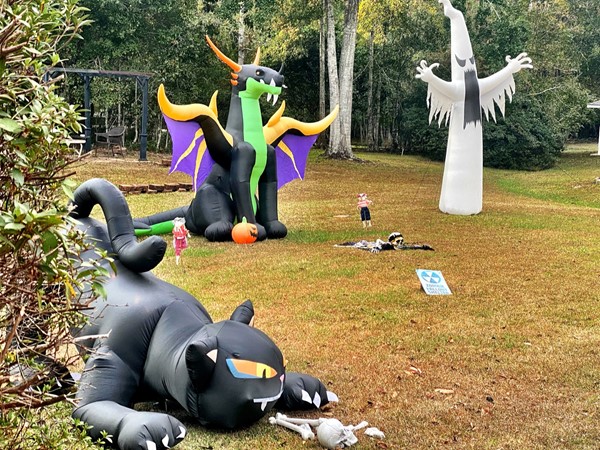 Halloween is a fun time as many residents decorate their yards