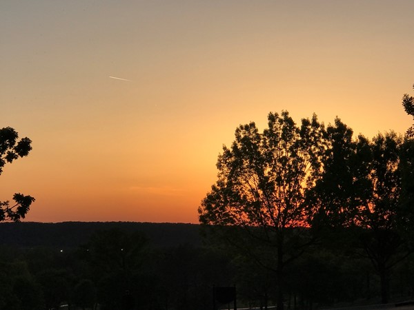 Tulsa Sunset from historic Southern Hills Country Club 
