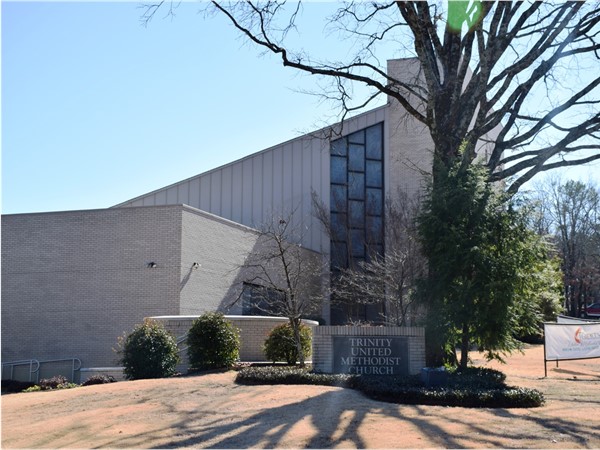 Trinity United Methodist Church is located on Mississippi near the entrance to Leawood