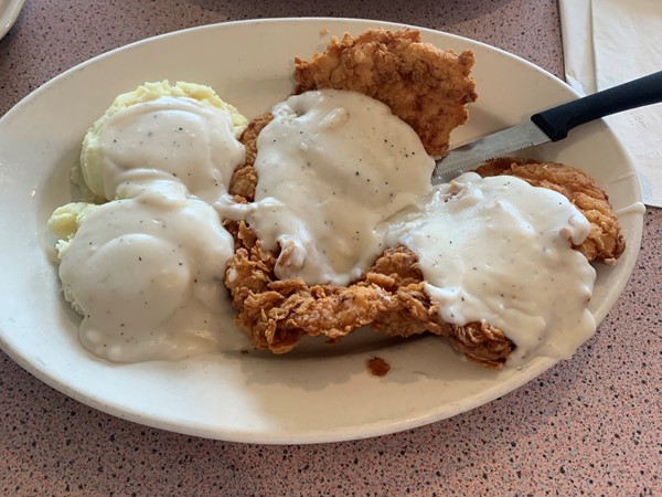 Lone Jack Cafe has amazing chicken fried chicken on special for Tuesdays
