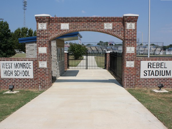 The West Monroe High School Rebel Stadium