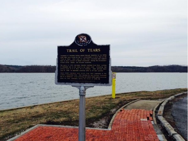 Trail of Tears landmark in Waterloo, Alabama