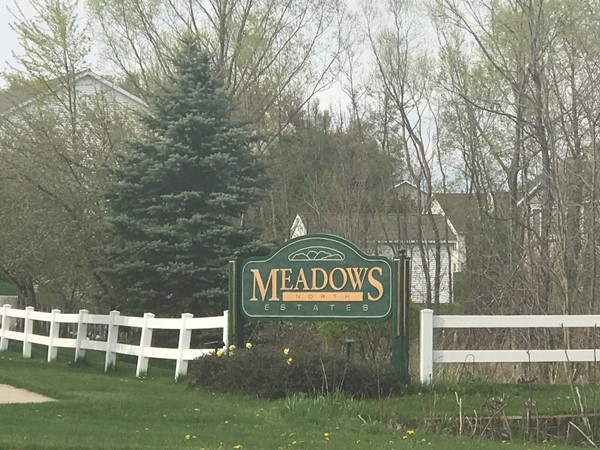 Entrance to Meadows North Estates