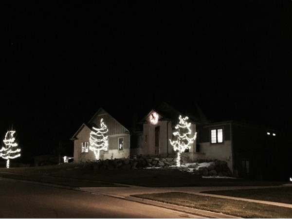 The holiday lights are on in Village Meadows