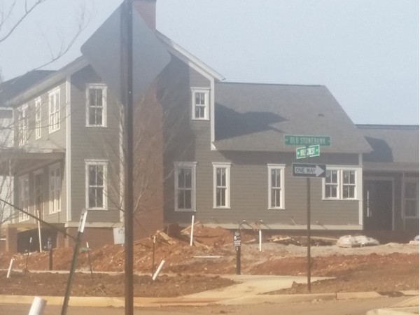 A Craftsman style home under construction