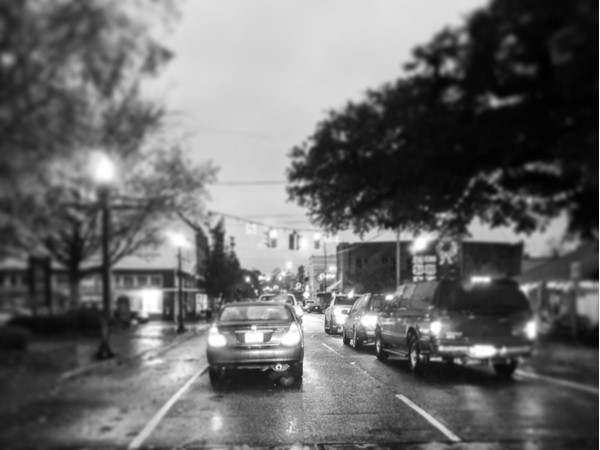 Rainy night in Downtown Hammond