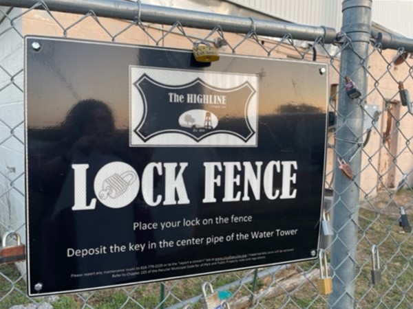 Did you know Peculiar has a lock fence? We do! Check it out next time you are downtown 