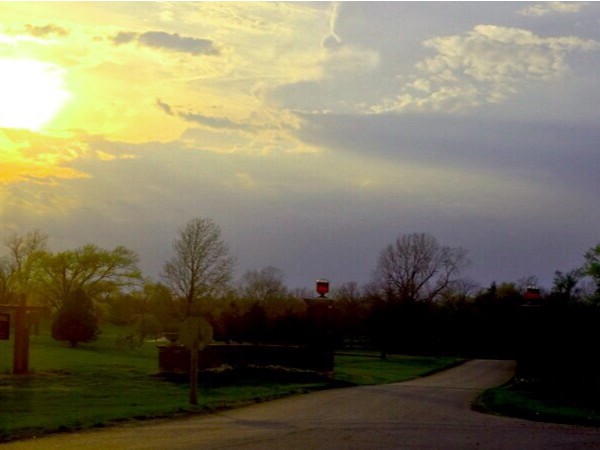 Sunset entrance at Confederate Memorial State Park... A great place for an evening walk!