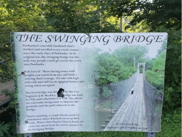 Pawhuska's Swinging Bridge