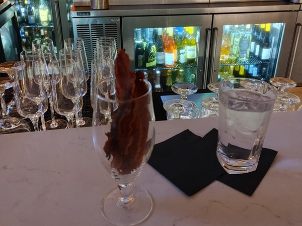 You can't go wrong with a glass of bacon at Broadway 10