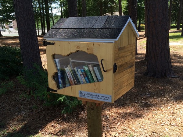 New Little Free Library on the Merit Health Wesley walking trail! Kids and adult books available