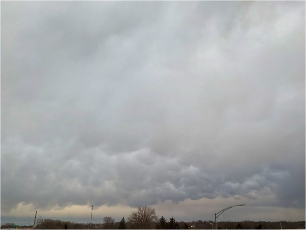Interesting storm clouds overlooking the Cedar Valley 