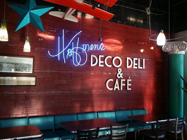 Hoffman's Deco Deli & Cafe in the historic Carriage Town district